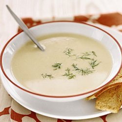 Creamy Mashed Potato and Leek Soup recipe