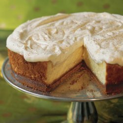Eggnog Cheesecake With Gingersnap Crust recipe