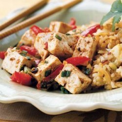Tofu with Red Peppers and Black Bean Paste recipe