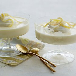 Lemon Puddings with Candied Lemon Zest recipe