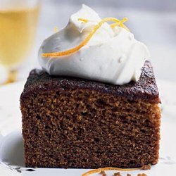 Molasses-Gingerbread Cake with Mascarpone Cream recipe