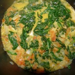 CURRIED SPINACH AND PEANUT BUTTER recipe
