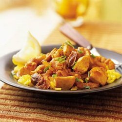 Saffron Chicken and Rice with Dates recipe