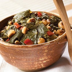 Cajun Black-Eyed Peas and Greens recipe