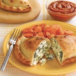 Broccoli and Double Cheese Calzones recipe
