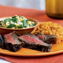 Flank Steak Marinated with Shallots and Pepper recipe