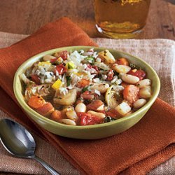 White Bean, Artichoke, and Chard Ragout recipe