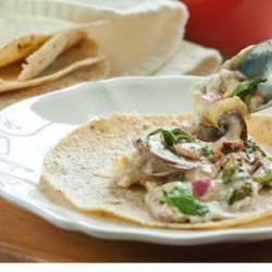 Chipotle Mushroom and Goat Cheese Queso recipe