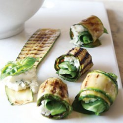 Grilled Zucchini Roll-Ups With Herbs and Cheese recipe