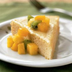 Rum-Soaked Sponge Cake with Tropical Fruit recipe