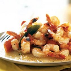 Poached Shrimp with Bay Leaves and Lemon recipe