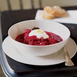 Sweet-and-Sour Beet, Cabbage, and Tomato Soup recipe