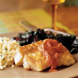 Pan-Seared Grouper with Roasted Tomato Sauce recipe