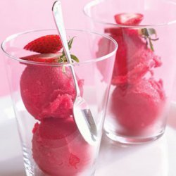 Rosy Strawberry Sorbet recipe