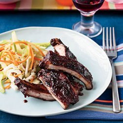 Apple-Glazed Barbecued Baby Back Ribs recipe