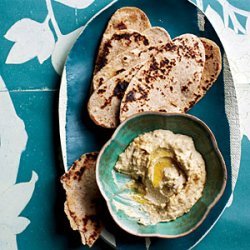 Hummus with Whole Wheat Flatbreads recipe