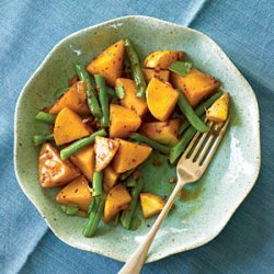 Spiced Potatoes and Green Beans recipe