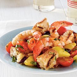 Grilled Shrimp Panzanella Salad recipe