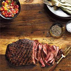 Spice-Rubbed Flank Steak with Fresh Salsa recipe