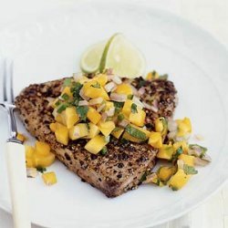 Seared Tuna with Papaya Salsa recipe