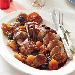 Roasted Pork with Dried Fruit and Port Sauce recipe