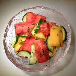 Minted Melon-Cucumber Salad recipe