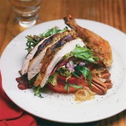 Tom's Roasted Chicken With Wilted Salad Greens recipe