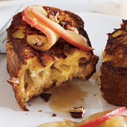 Ciabatta French Toast with Warm Apple Maple Syrup recipe