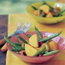 Citrus Pickled Red Onion and Golden Beet Salad with Green Beans recipe