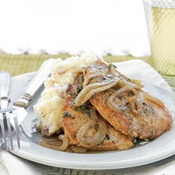 Pork Chops with Tarragon-Onion Gravy recipe