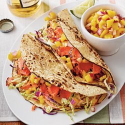 Sweet-and-Spicy Salmon Tacos recipe