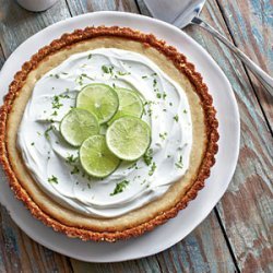 Key Lime Pie with Raspberry Sauce recipe