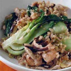 Chicken Fried Rice with Bok Choy recipe