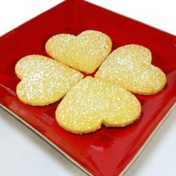 Lemon Shortbread Heart Cookies recipe