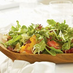 Fresh Lettuces and Heirloom Tomatoes with Chèvre Green Goddess Dressing recipe