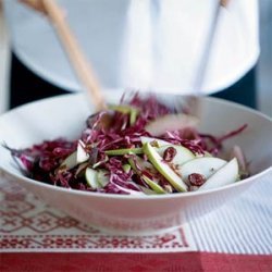 Red Cabbage, Cranberry, and Apple Slaw recipe