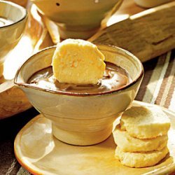 Chocolate-Espresso Pots de Crème with Benne Seed Coins recipe