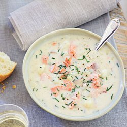 Salmon Chowder with Chives recipe