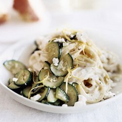 Pasta with Zucchini and Goat Cheese recipe