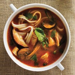 Coconut Red Curry Hot Pot with Braised Chicken and Mushrooms recipe