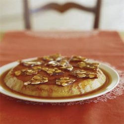 Date Flan with Almond Brittle recipe