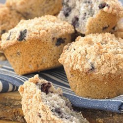 Blueberry Muffins with Streusel Topping recipe
