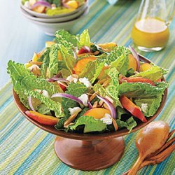Nectarine, Goat Cheese and Almond Salad recipe