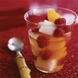 Mandarin-Berry-Almond Floats recipe