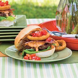 Dixie Beef Burgers With Chowchow Spread recipe