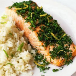 Fresh-Herb Salmon with Jasmine Rice recipe