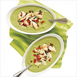 Avocado-Buttermilk Soup with Crab Salad recipe