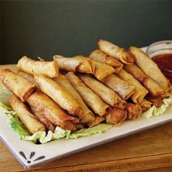 Shanghai Spring Rolls with Sweet Chili Sauce recipe