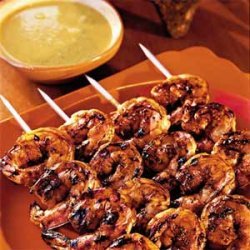 Mexican-Grilled Shrimp with Smoky Sweet Sauce recipe