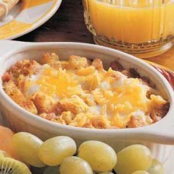Baked Eggs and Ham recipe